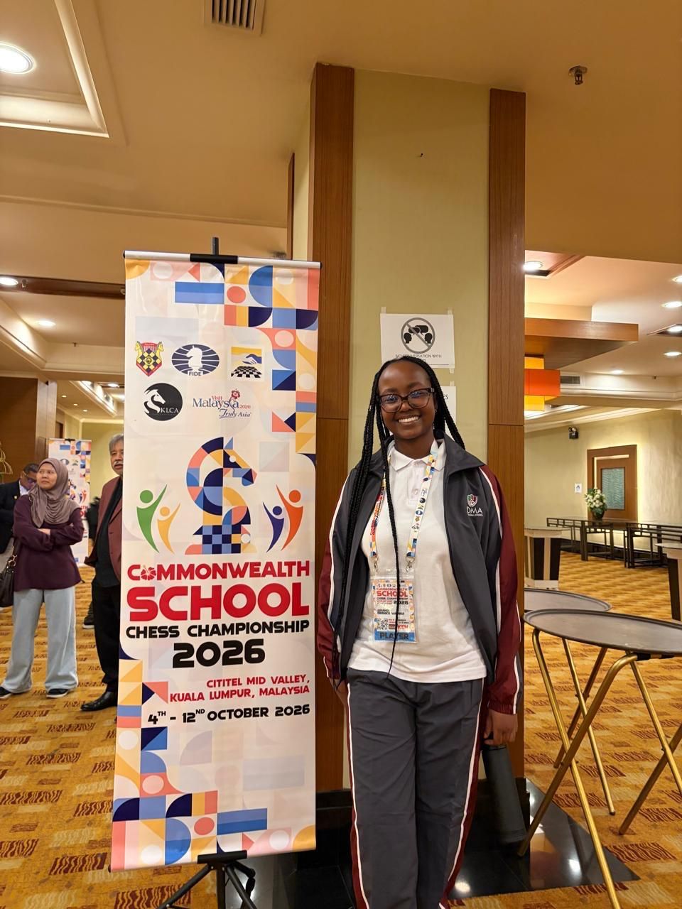 Bernice Wambui Gikandi at the Commonwealth School Chess Championship 2026